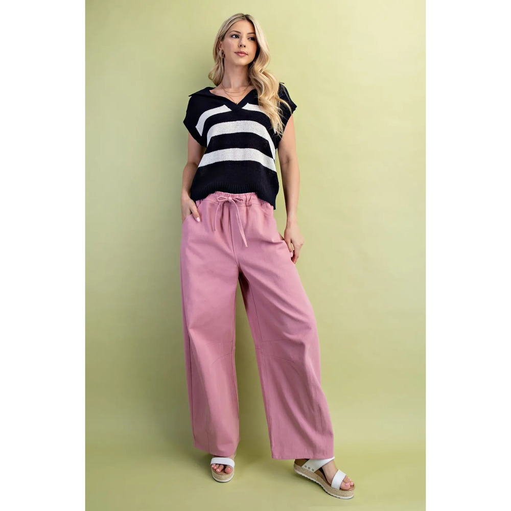 TG1727 P GiGio Mid-Rise Barrel Pants with a Drawstring Waist Various Sizes - Picture 2 of 5
